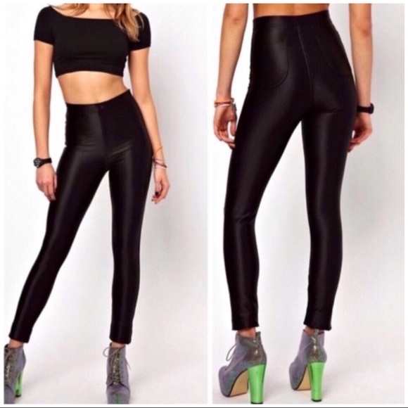 American Apparel Pants - American Apparel Black Disco Pants Medium